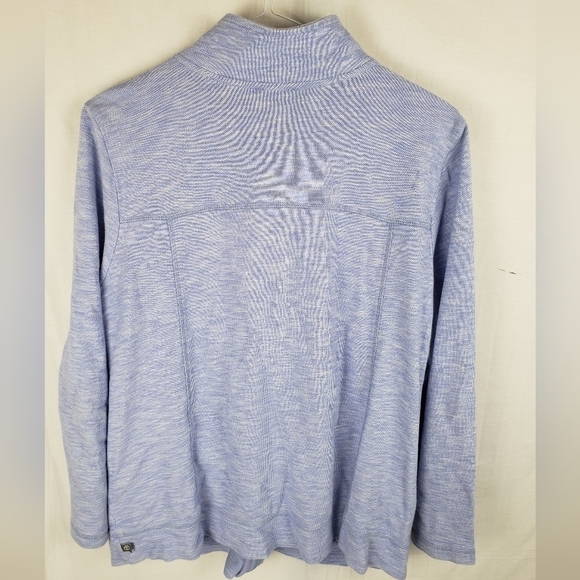 T by Talbot's Blue Long Sleeve Full Zip Lightweight Jacket Sz 1XP - Picture 6 of 9